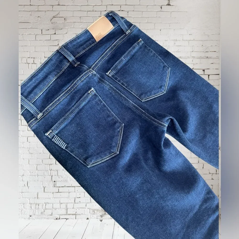 PAIGE Raw‎ Hem Ankle Jeans Size 25” RUN BIG